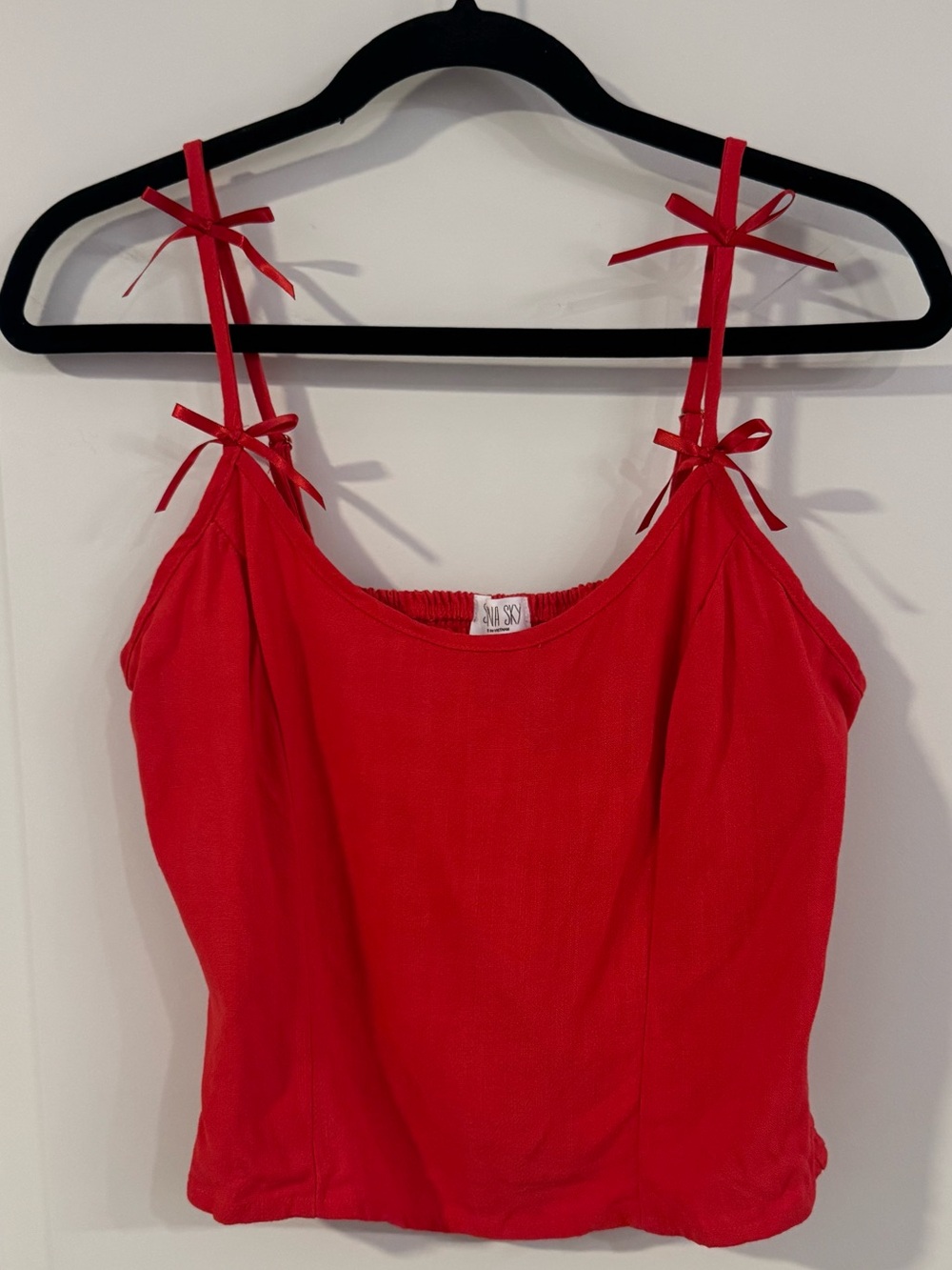 Sienna Sky Red Tie-Strap Camisole